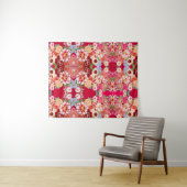 Falln Red Floral Burst Wandkleed (In Situ (horizontaal))