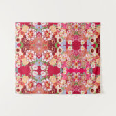 Falln Red Floral Burst Wandkleed (Voorkant (horizontaal))