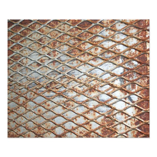 Falln Rusty Grate Foto Afdruk (Voorkant)