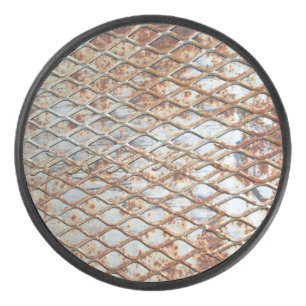 Falln Rusty Grate Hockey Puck