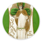 Falln Saint Patrick Keramische Knop (Voorkant)