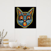 Falln Scaredy Cat  Haloweenies Poster (Keuken)