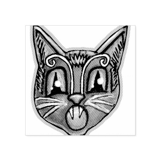 Falln Scaredy Cat  Haloweenies Rubberstempel (Afrduk)