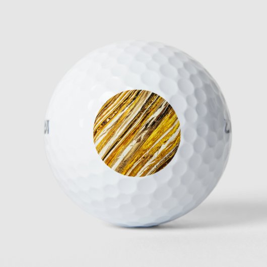 Falln Shimmering Gold Foil Golfballen (Voorkant)