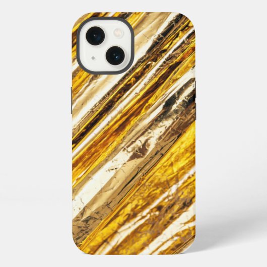 Falln Shimmering Gold Foil iPhone Hoesje (Achterkant)