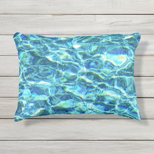 Falln Shimmering Water Buitenkussen (Voorkant)