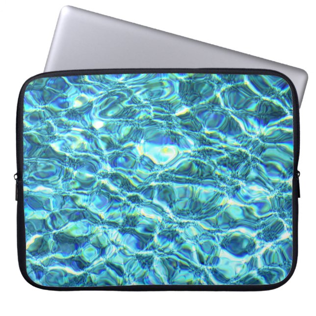 Falln Shimmering Water Laptop Sleeve (Voorkant)