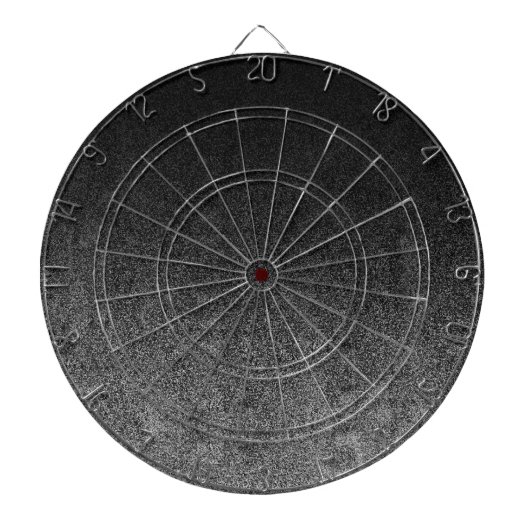 Falln Silver en Black Glitter Gradient Dartbord (Voorkant)
