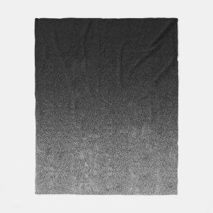 Falln Silver en Black Glitter Gradient Fleece Deken