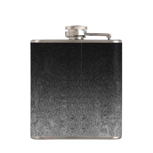 Falln Silver en Black Glitter Gradient Heupfles (Achterkant)