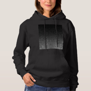 Falln Silver en Black Glitter Gradient Hoodie