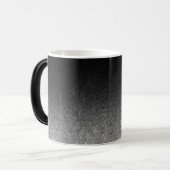 Falln Silver en Black Glitter Gradient Magische Mok (Voorkant links)