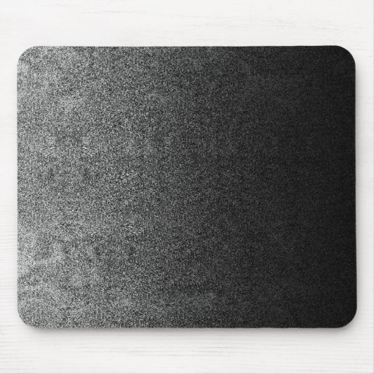 Falln Silver en Black Glitter Gradient Muismat (Voorkant)