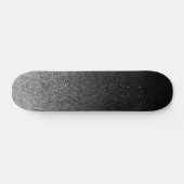 Falln Silver en Black Glitter Gradient Persoonlijk Skateboard (Horizontaal)