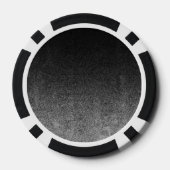 Falln Silver en Black Glitter Gradient Pokerchips (Achterkant)
