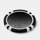 Falln Silver en Black Glitter Gradient Pokerchips (Enkel)