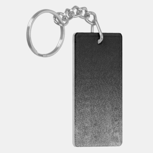 Falln Silver en Black Glitter Gradient Sleutelhanger (Voorkant Links)