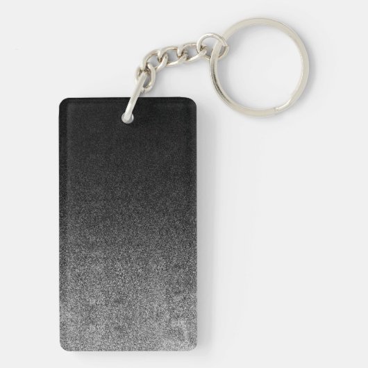 Falln Silver en Black Glitter Gradient Sleutelhanger (achterkant)