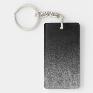 Falln Silver en Black Glitter Gradient Sleutelhanger