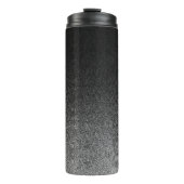 Falln Silver en Black Glitter Gradient Thermosbeker (Voorkant)