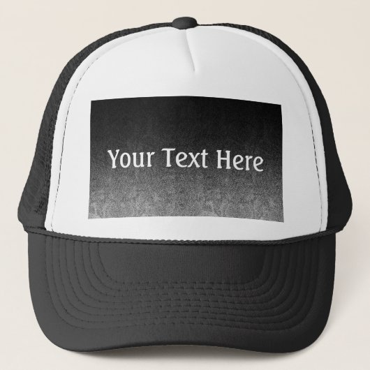 Falln Silver en Black Glitter Gradient Trucker Pet (Voorkant)