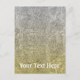 Falln Silver & Gold Glitter Gradient Briefkaart
