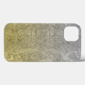Falln Silver & Gold Glitter Gradient Case-Mate iPhone Case (Achterkant (horizontaal))