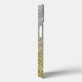 Falln Silver & Gold Glitter Gradient Case-Mate iPhone Case (Achterkant / Rechts)