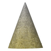 Falln Silver & Gold Glitter Gradient Feesthoedjes (Voorkant)