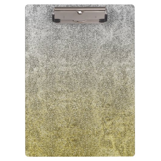 Falln Silver & Gold Glitter Gradient Klembord (Voorkant)
