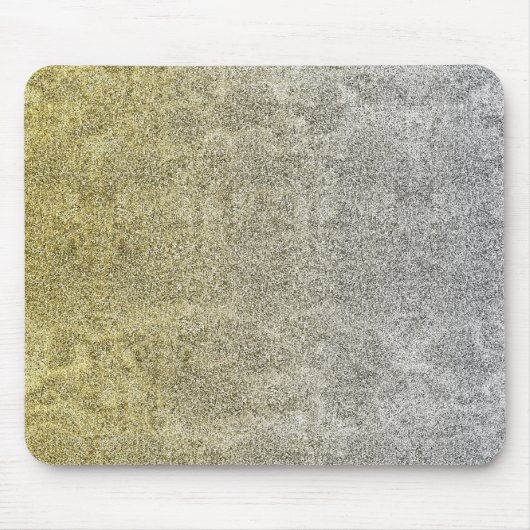 Falln Silver & Gold Glitter Gradient Muismat (Voorkant)