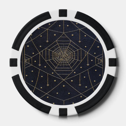 Falln Spider Zijde Sterren Pokerchips (Voorkant)