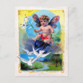 Falln Spring Time Fairy Briefkaart (Voorkant)