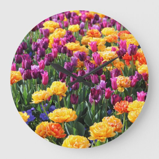 Falln Sunset Floral Grote Klok (Voorkant)