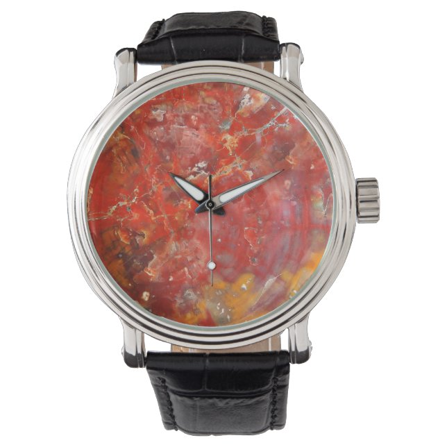 Falln Sunset Splatter Stones Horloge (Voorkant)