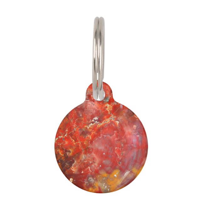 Falln Sunset Splatter Stones Huisdierpenning (Voorkant)