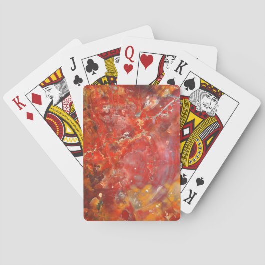 Falln Sunset Splatter Stones Pokerkaarten (Achterkant)