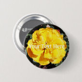 Falln Sunshine Floral Ronde Button 5,7 Cm (Voorkant /achterkant)
