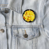Falln Sunshine Floral Ronde Button 5,7 Cm (In situ)