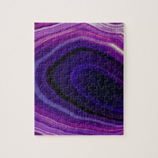 Falln Swirled Paars Geode Legpuzzel (Verticaal)