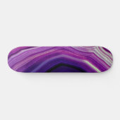 Falln Swirled Paars Geode Persoonlijk Skateboard (Horizontaal)