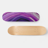 Falln Swirled Paars Geode Persoonlijk Skateboard (Horizontaal)
