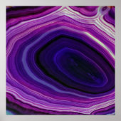 Falln Swirled Paars Geode Poster (Voorkant)