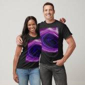 Falln Swirled Paars Geode T-shirt (Unisex)