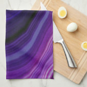 Falln Swirled Paars Geode Theedoek (Quarter Fold)