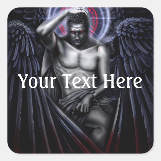 Falln sympathie voor de duivel vierkante sticker (Voorkant)