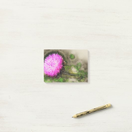 Falln Thistle Magic Post-it® Notes (Op bureau)