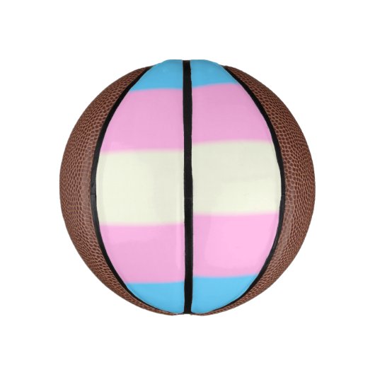 Falln Transgender Pride Flag Basketbal (Verticaal)
