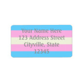 Falln Transgender Pride Flag Etiket (Voorkant)