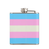 Falln Transgender Pride Flag Heupfles (Achterkant)